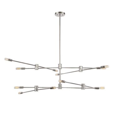 Lyrique 12 Light Chandelier in Polished Nickel by Savoy House