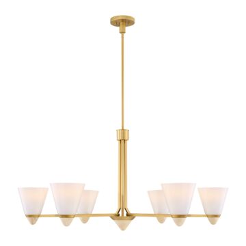 Kohlman 6-Light Chandelier in Warm Brass