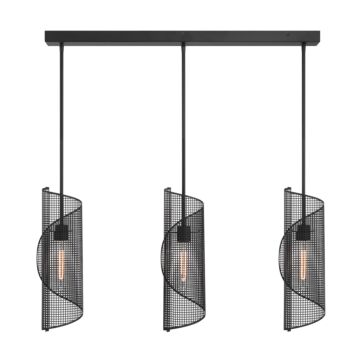 Hillbourne 3-Light Linear Chandelier in Matte Black