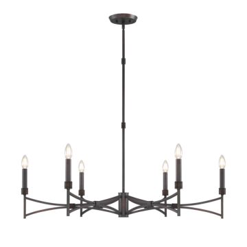 Gardner 6-Light Chandelier in Champagne Mist