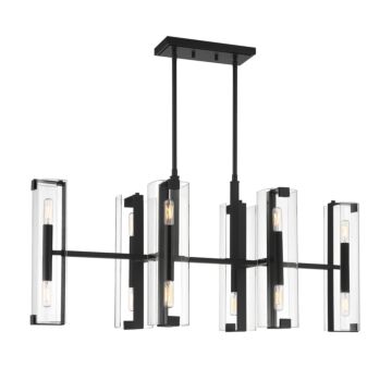 Winfield 12 Light Chandelier in Matte Black by Savoy House