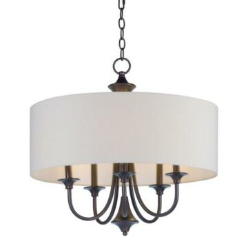 Bongo Five Light Pendant in Oil Rubbed Bronze by Maxim