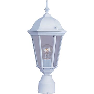 Westlake One Light Outdoor Pole Post Lantern in White by Maxim