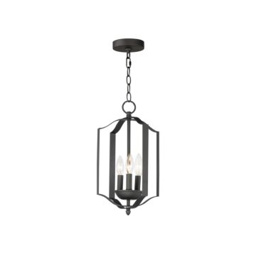 Provident Three Light Chandelier in Black by Maxim