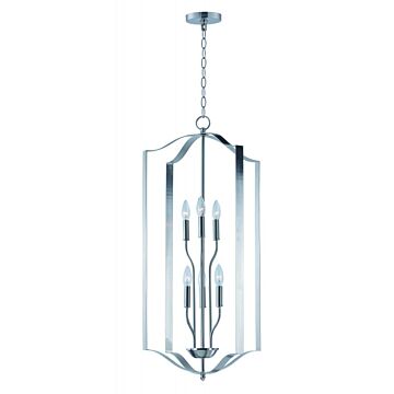 Provident Six Light Chandelier in Satin Nickel by Maxim