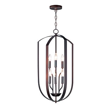 Provident Six Light Chandelier in Oil Rubbed Bronze by Maxim