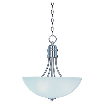 Maxim Lighting Logan 3 Light Bowl Pendant in Satin Nickel