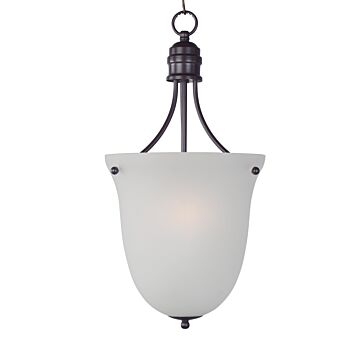 Logan Three Light Pendant in Oil Rubbed Bronze by Maxim