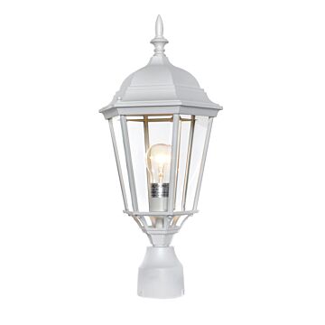 Westlake One Light Outdoor Pole Post Lantern in White by Maxim