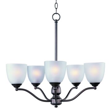 Stefan Five Light Chandelier in Oil Rubbed Bronze by Maxim