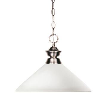 Z-Lite Shark 1-Light Pendant Light In Brushed Nickel