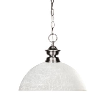 Z-Lite Shark 1-Light Pendant Light In Brushed Nickel