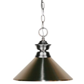 Z-Lite Pendant Lights 1-Light Pendant Light In Brushed Nickel