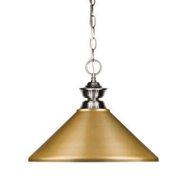 Z-Lite Pendant Lights 1-Light Pendant Light In Brushed Nickel