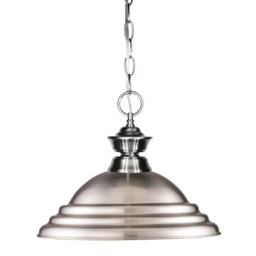 Z-Lite Pendant Lights 1-Light Pendant Light In Brushed Nickel