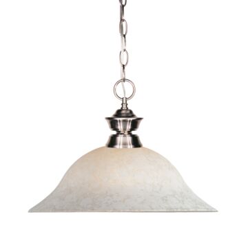 Z-Lite Riviera 1-Light Pendant Light In Brushed Nickel