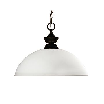 Z-Lite Chance 1-Light Pendant Light In Bronze