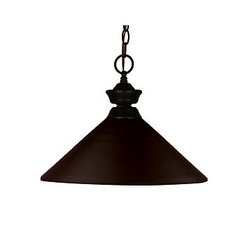 Z-Lite Shooter 1-Light Pendant Light In Bronze