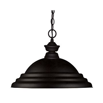 Z-Lite Pendant Lights 1-Light Pendant Light In Matte Black