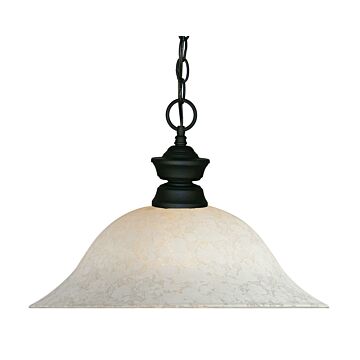 Z-Lite Pendant Lights 1-Light Pendant Light In Matte Black