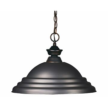 Z-Lite Riviera 1-Light Pendant Light In Olde Bronze