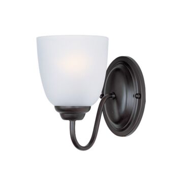Stefan One Light Wall Sconce in Black by Maxim