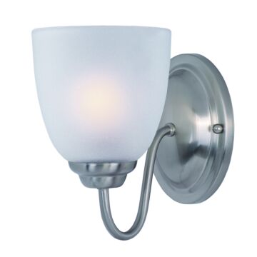 Stefan One Light Bath Vanity in Satin Nickel by Maxim