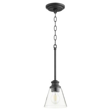Dunbar One Light Pendant in Textured Black by Quorum International