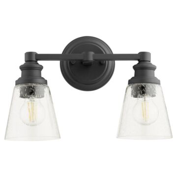 Dunbar Two Light Wall Mount in Textured Black by Quorum International