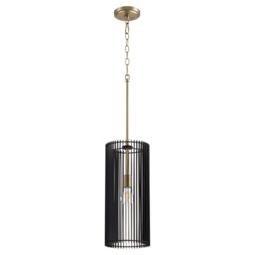 Finura One Light Pendant in Aged Brass by Quorum International