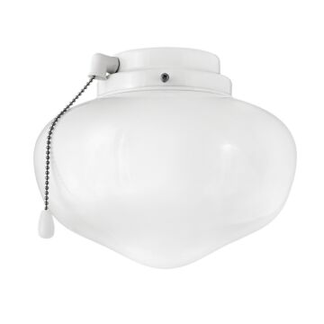 Light Kit 1-Light LED Fan Light Kit in Appliance White