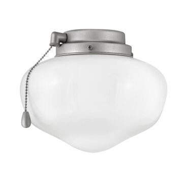 Light Kit 1-Light LED Fan Light Kit in Brushed Nickel