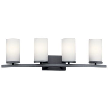 Crosby Four Light Bath in Black by Kichler