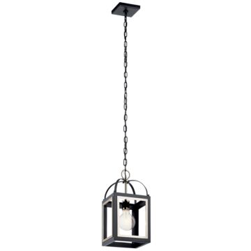 Vath One Light Pendant in Black by Kichler