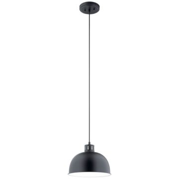 Zailey One Light Pendant in Black by Kichler