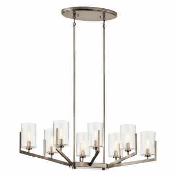 Nye Eight Light Chandelier in Classic Pewter by Kichler