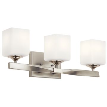 Marette Three Light Bath in Brushed Nickel by Kichler