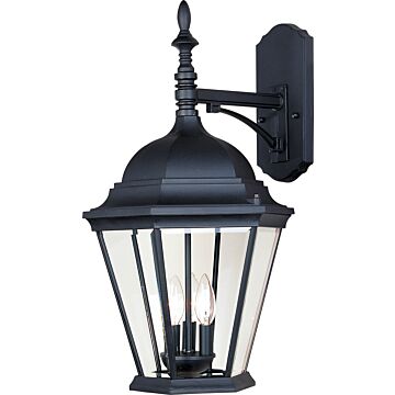 Westlake Three Light Outdoor Wall Lantern in Black by Maxim