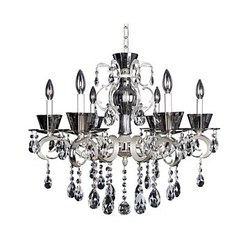 Locatelli Six Light Chandelier in Silver by Allegri