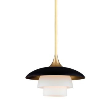 Barron One Light Pendant in Aged Brass by Hudson Valley