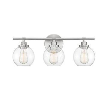 Carson Three Light Bath Bar in Satin Nickel by Savoy House