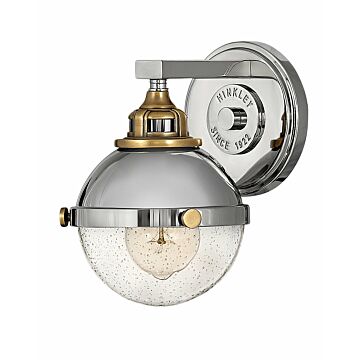Fletcher 1-Light LED Bathroom Vanity Light in Polished Nickel