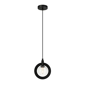 Astro One Light Pendant in Black by Matteo Lighting