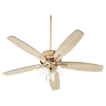 Breeze 52"Ceiling Fan in Aged Brass by Quorum International