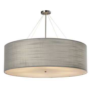 Textile  Pendant in Brushed Nickel by Justice Designs