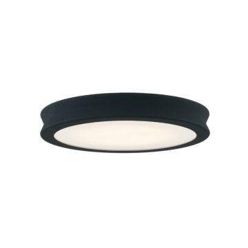 Fusion LED Flush Mount in Matte Black   Textured by Justice Designs