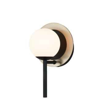 Fusion 1-Light Wall Sconce in Black