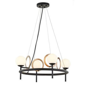 Fusion 4-Light Chandelier in Two-Tone
