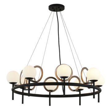 Fusion 8-Light Chandelier in Black