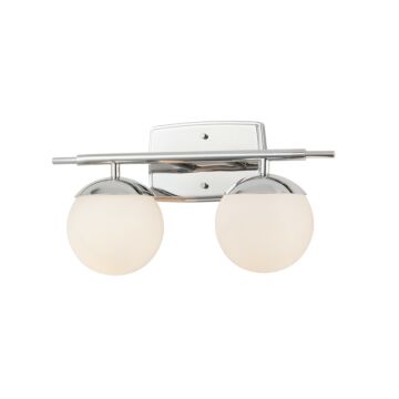 Fusion  Bathroom Bathroom Vanity Light in Polished Chrome by Justice Designs